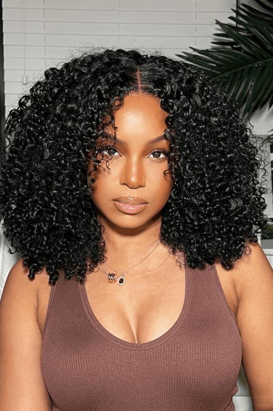 Peruca HD Lace - Curly Afro